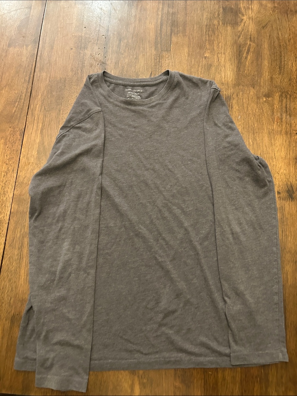 Banana Republic Men's Long Sleeve Crewneck Shirt - Charcoal Gray
